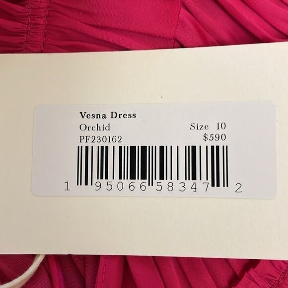 NEW ULLA JOHNSON Vesna Dress Color Orchid Size 10 Tiered Flowy Soft Beautiful - Picture 12 of 14